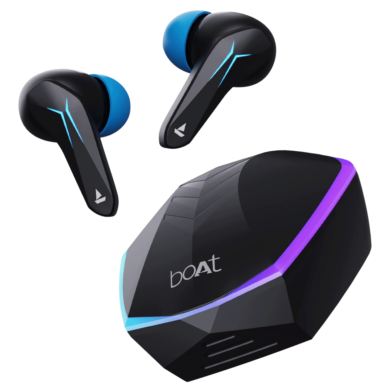 boAt Immortal 121 TWS Wireless Gaming in Ear Earbuds with Beast Mode(40ms Low Latency), 40H Playtime, Blazing LEDs, Quad Mics ENx Signature Sound, ASAP...