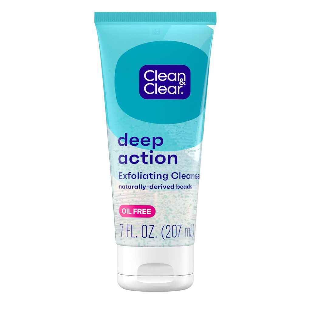 Clean & Clear Deep Action Exfoliating Cleanser with Pro-Vitamin B5